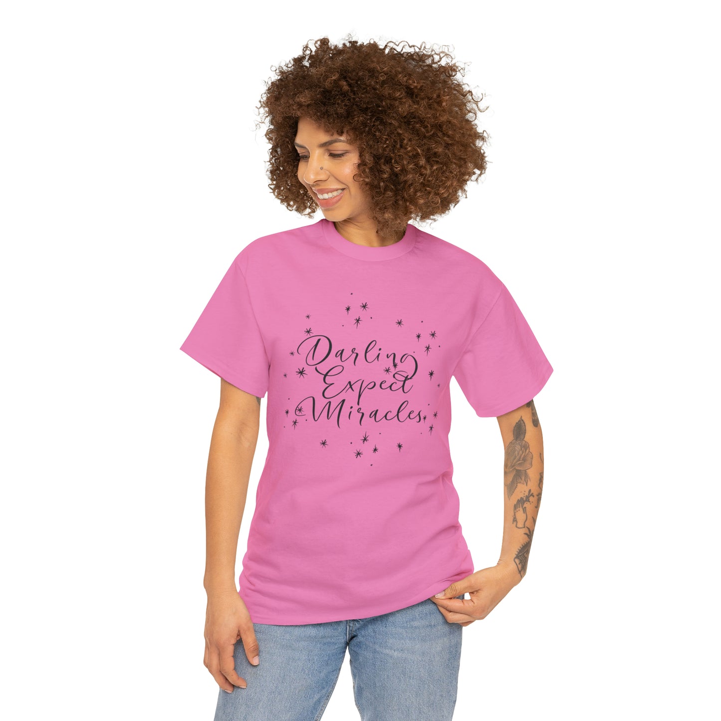Darling Expect Miracles Graphic Tshirt Unisex Heavy Cotton Tee