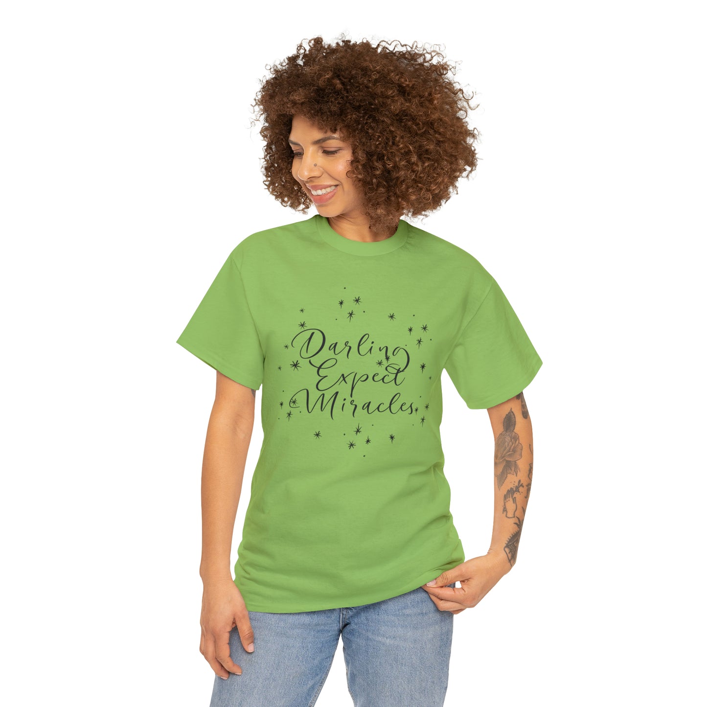 Darling Expect Miracles Graphic Tshirt Unisex Heavy Cotton Tee