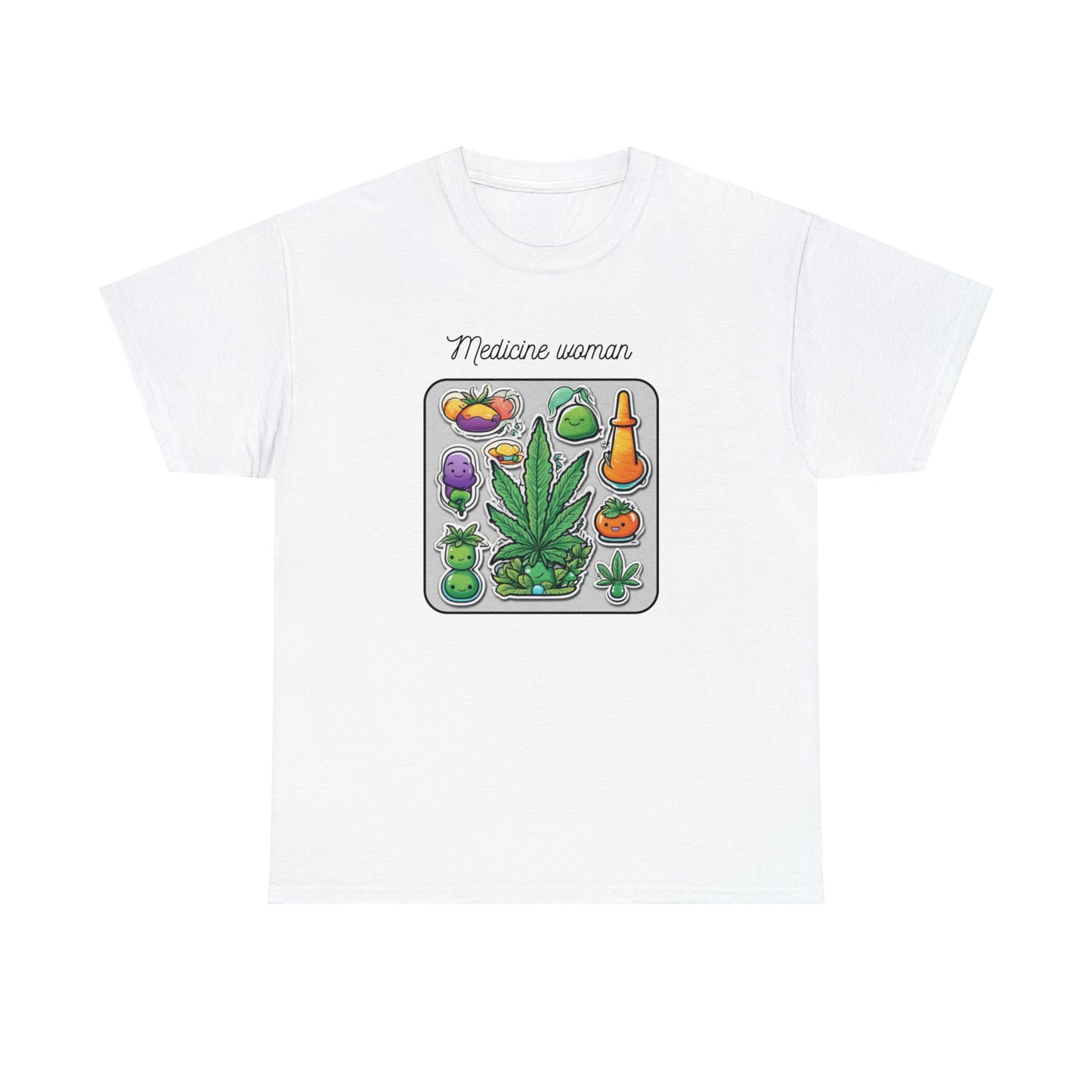 Unisex Heavy Cotton Tee Cannabis Enthusiast Medicine Woman Series No. 9