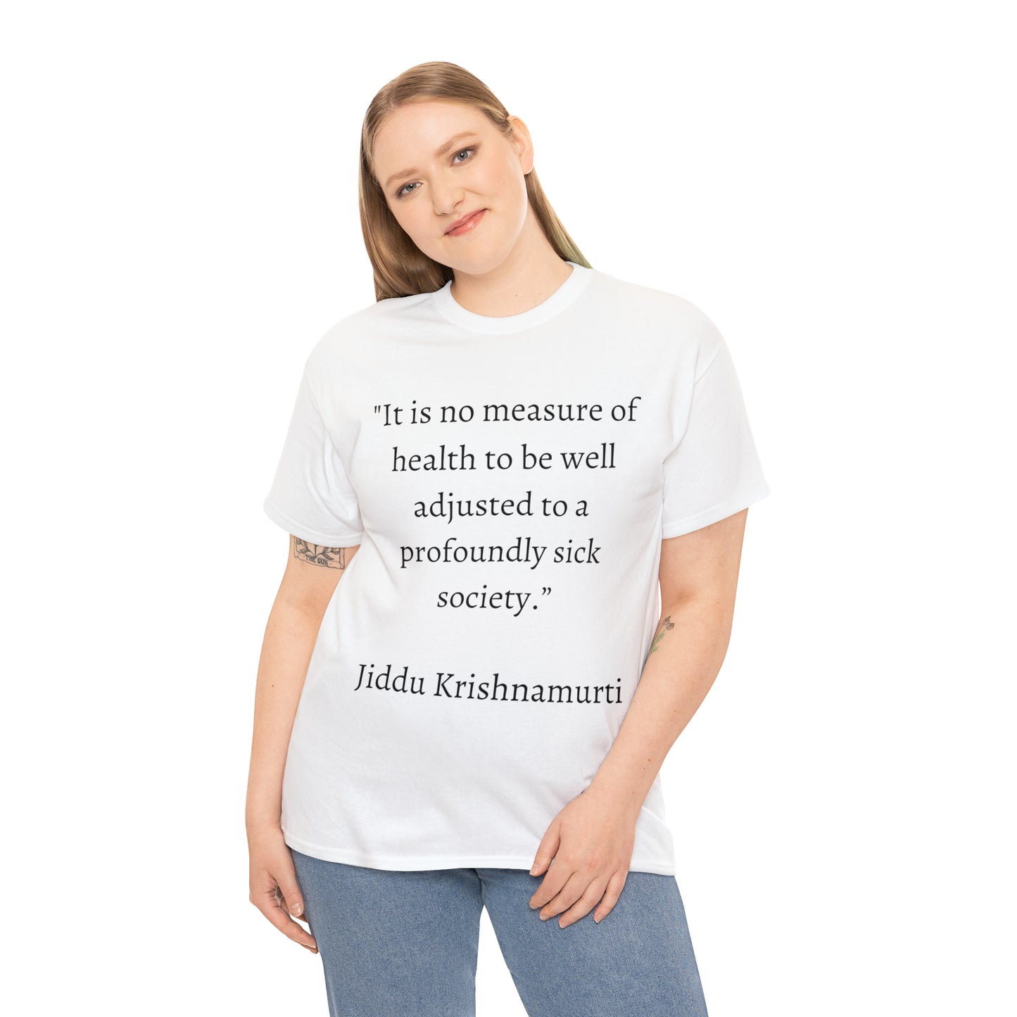 Unisex Heavy Cotton Tee Quotes Jiddu K.