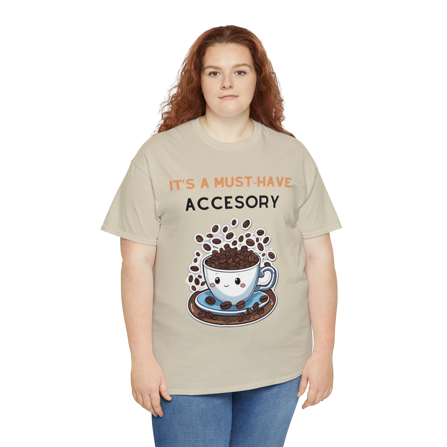 Unisex Heavy Cotton Tee Coffee Must-Have Accesory