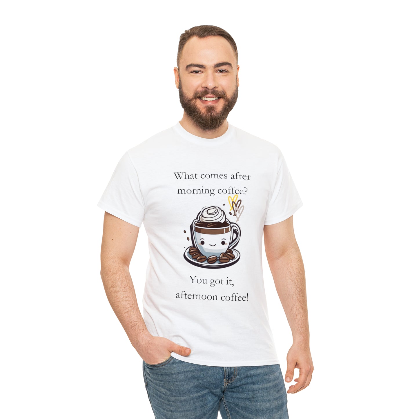 Unisex Heavy Cotton Tee Afternoon Coffee