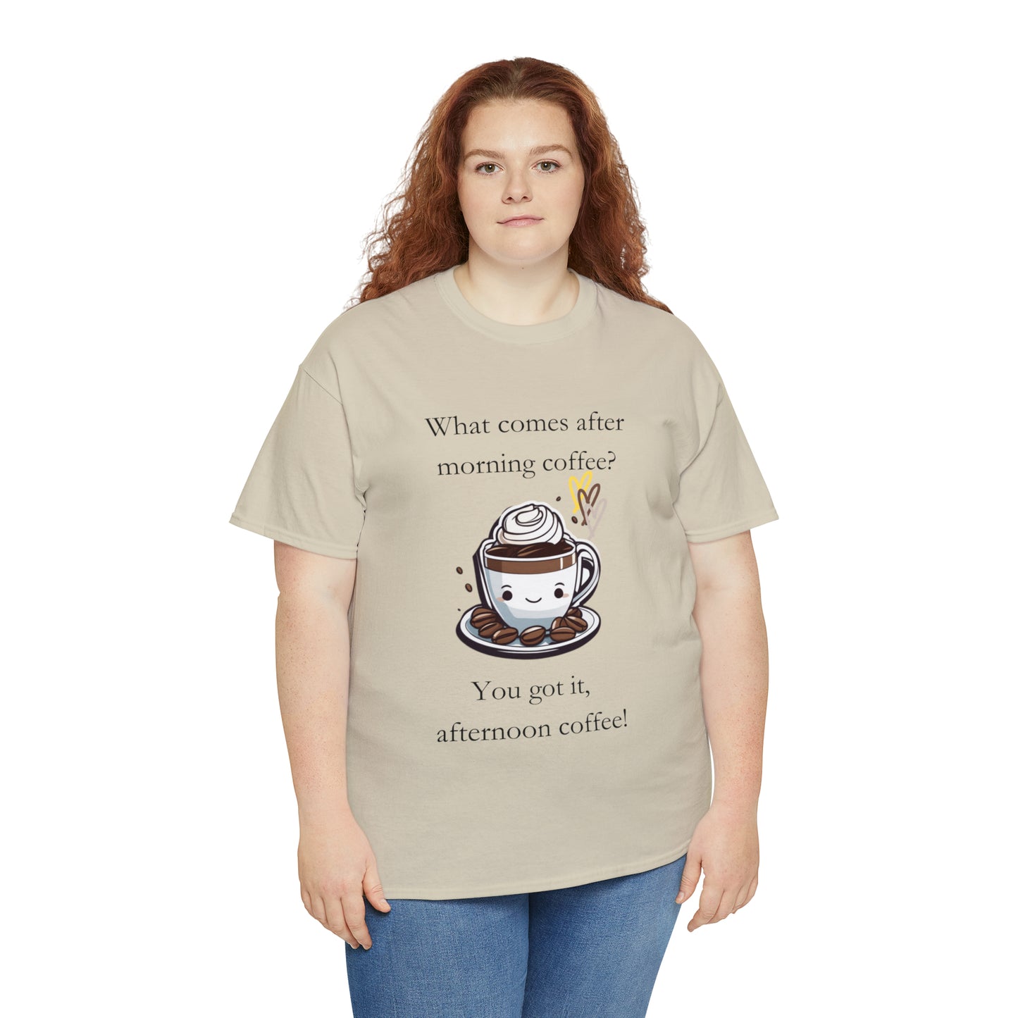Unisex Heavy Cotton Tee Afternoon Coffee