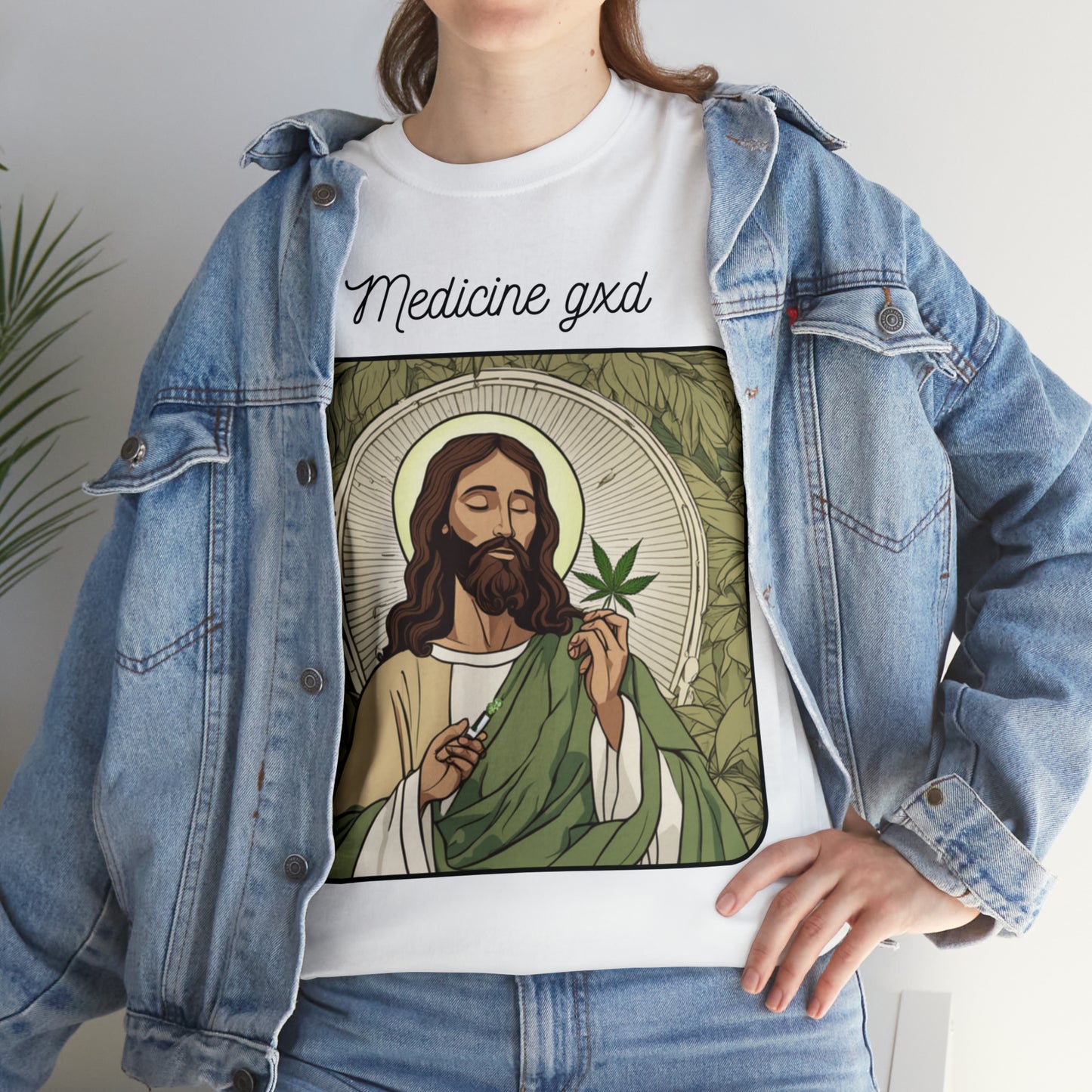 Unisex Heavy Cotton Tee Cannabis Enthusiast Medicine Woman Series No. 4