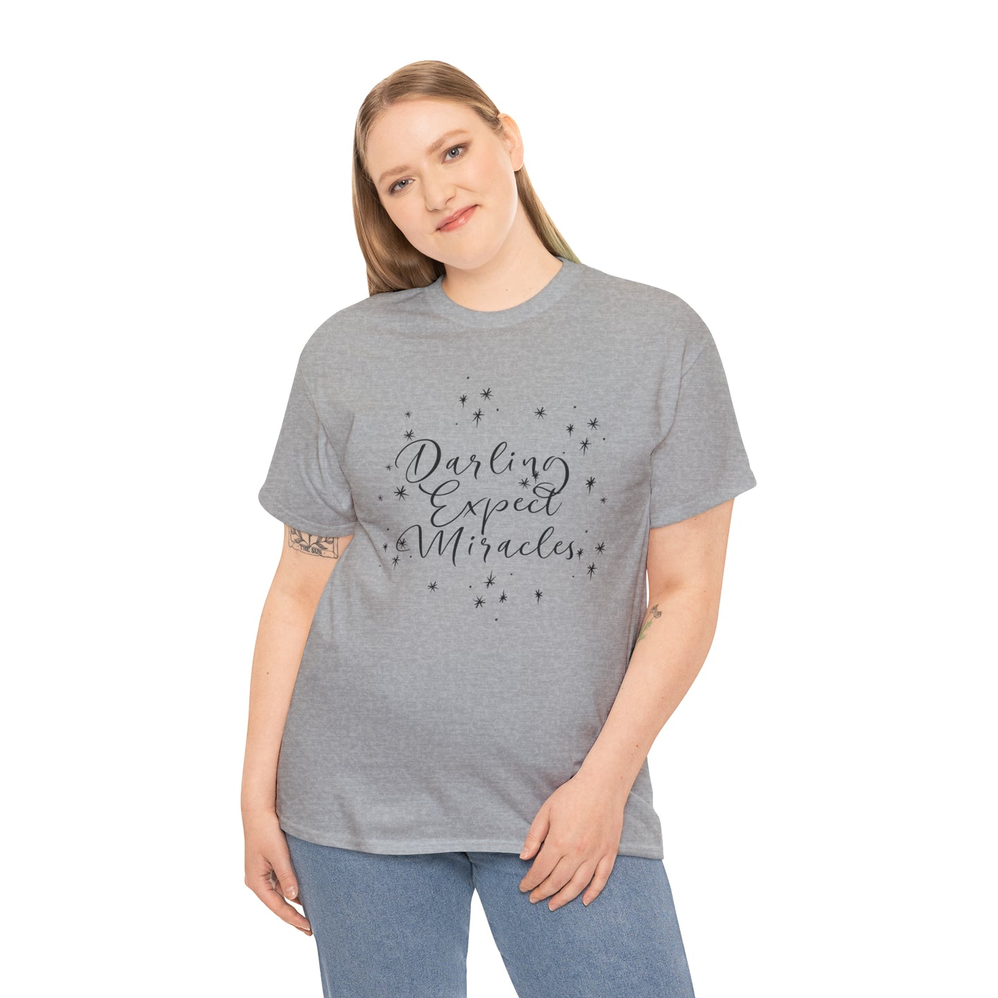 Darling Expect Miracles Graphic Tshirt Unisex Heavy Cotton Tee