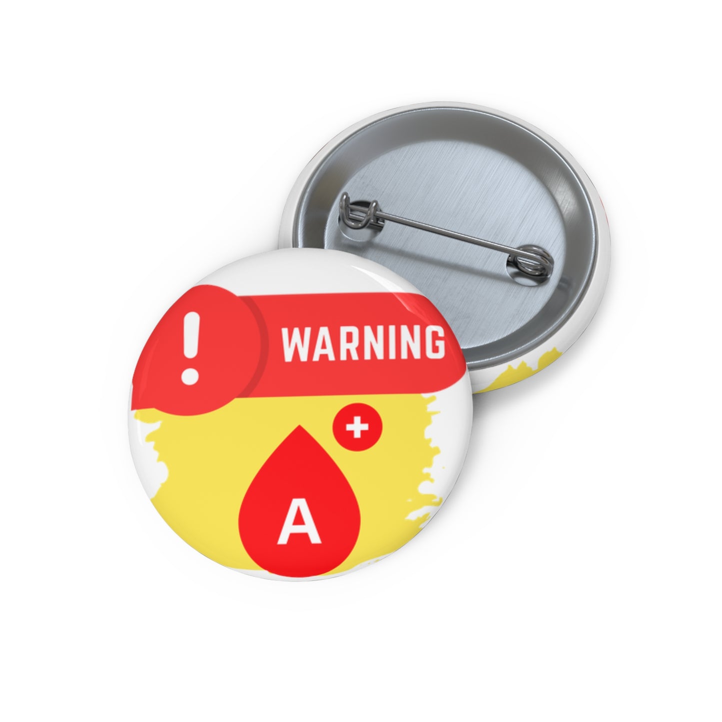 Medical Alert - A+ blood type Custom Pin Buttons