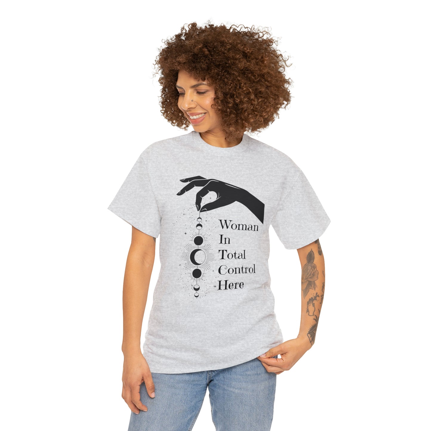 Woman In Total Control Here Tee, Graphic Tshirt