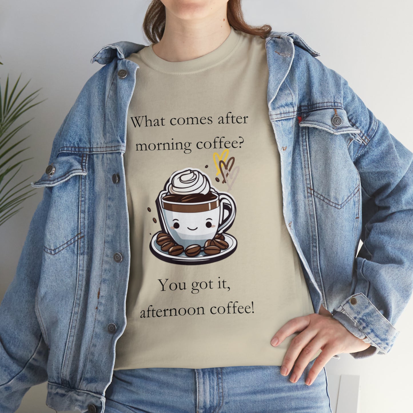 Unisex Heavy Cotton Tee Afternoon Coffee