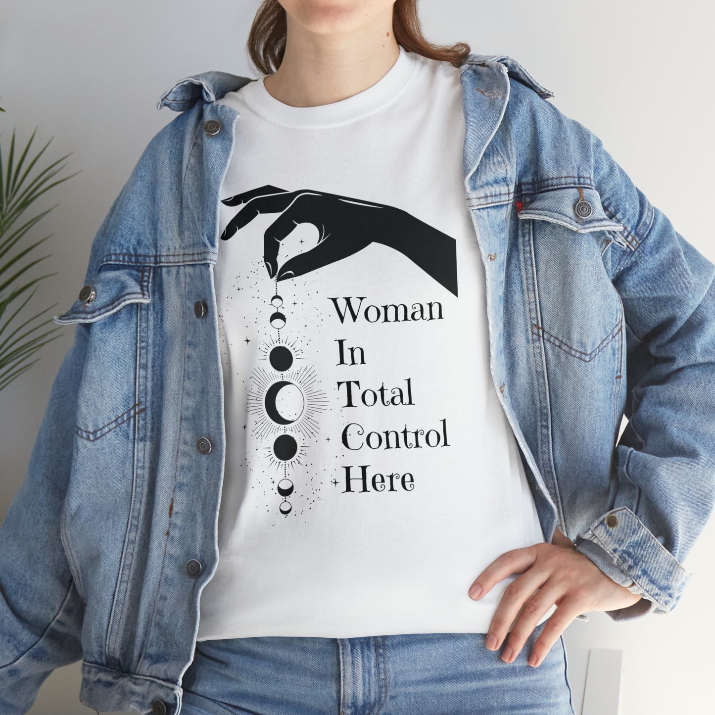 Woman In Total Control Here Tee, Graphic Tshirt