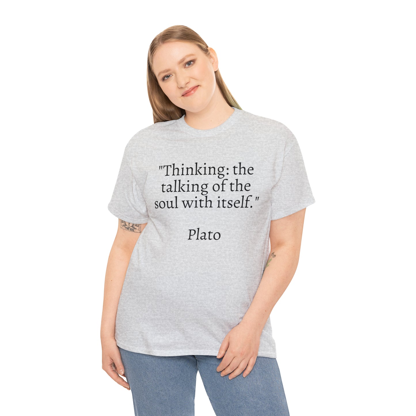 Unisex Heavy Cotton Tee Quotes Plato