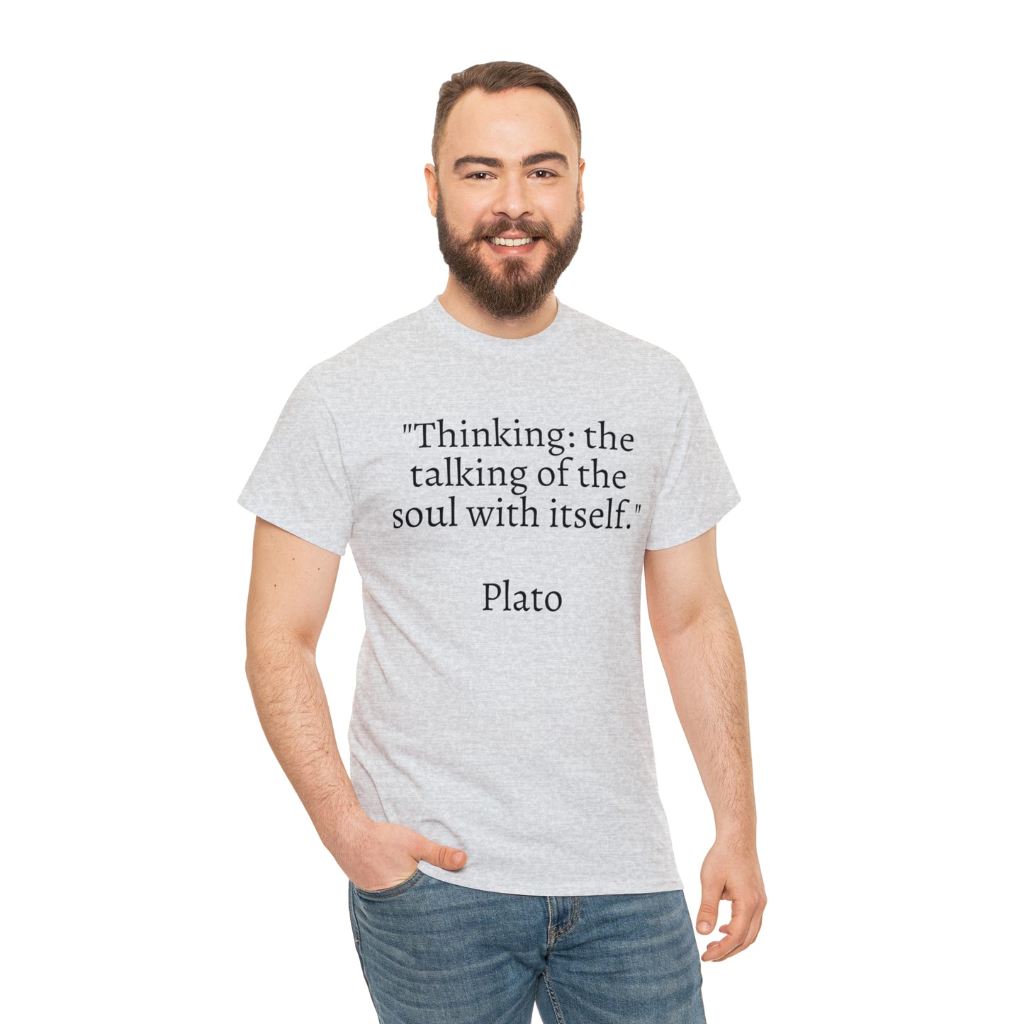 Unisex Heavy Cotton Tee Quotes Plato