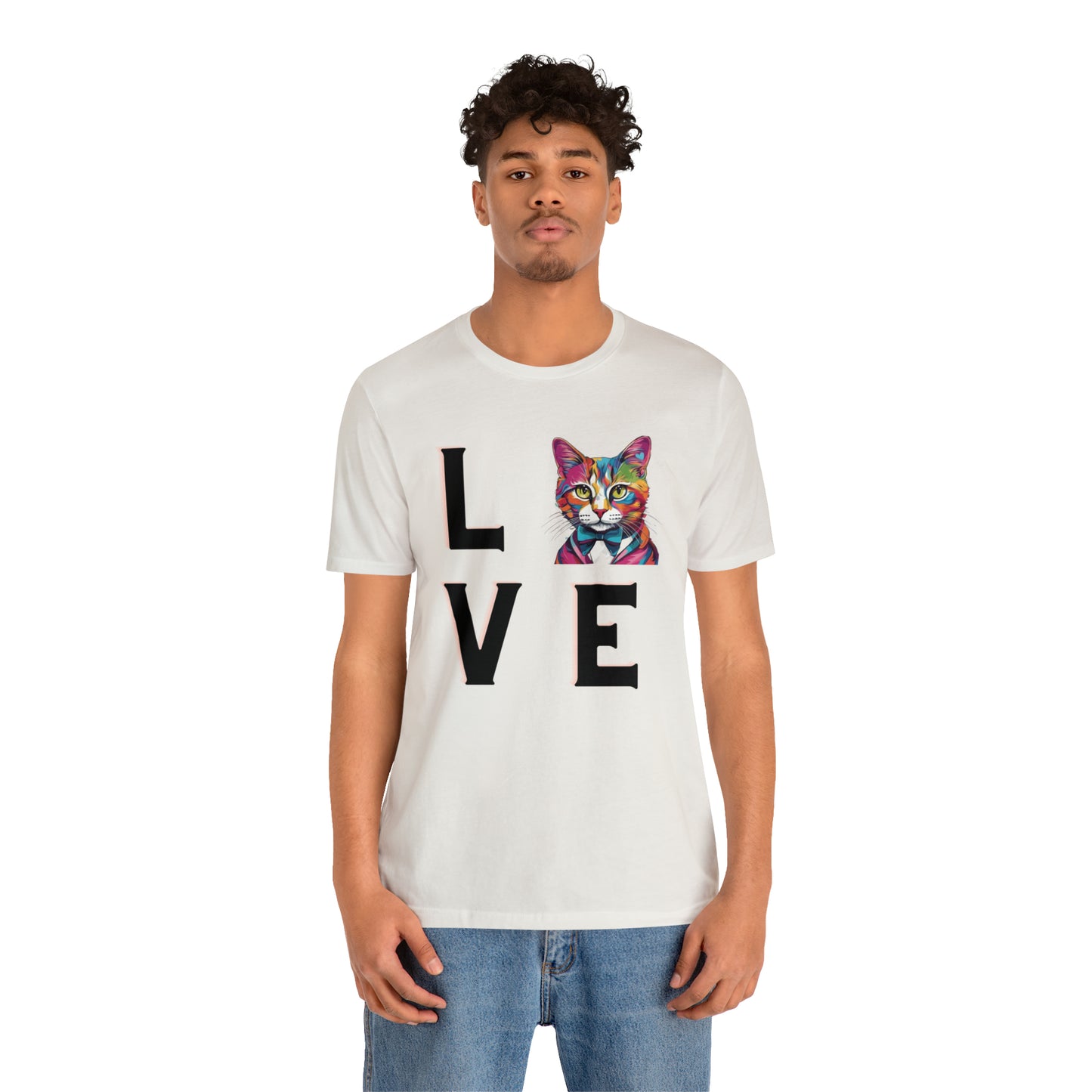 Mr. Kitty Cat LOVE Unisex Jersey Short Sleeve Tee