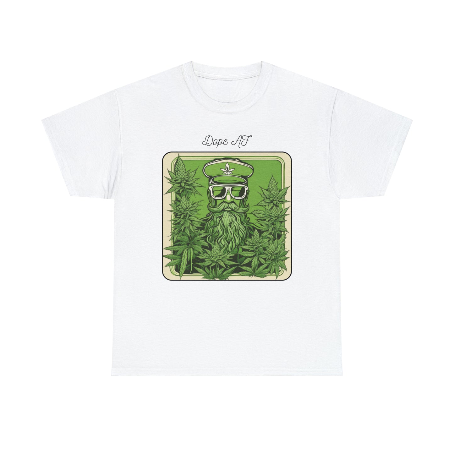 Unisex Heavy Cotton Tee Cannabis Enthusiast Series Dope AF