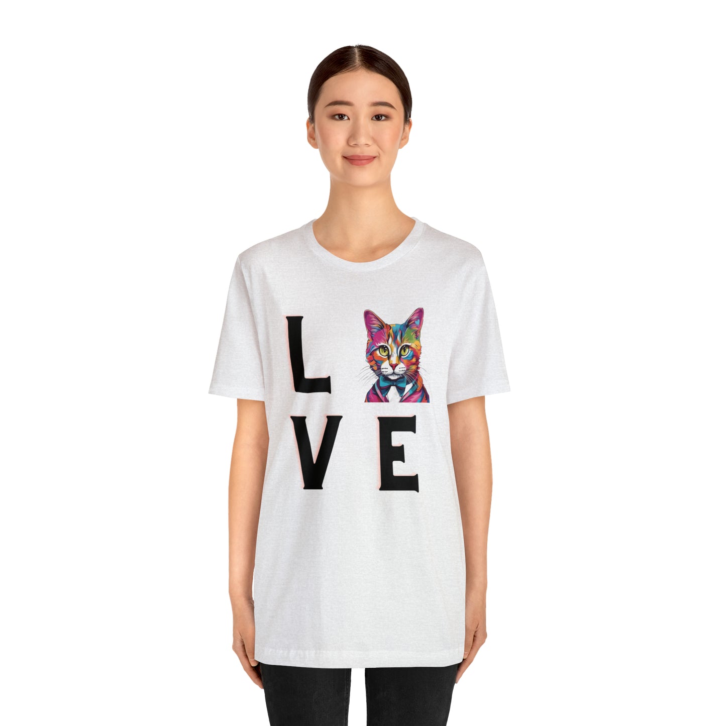 Mr. Kitty Cat LOVE Unisex Jersey Short Sleeve Tee