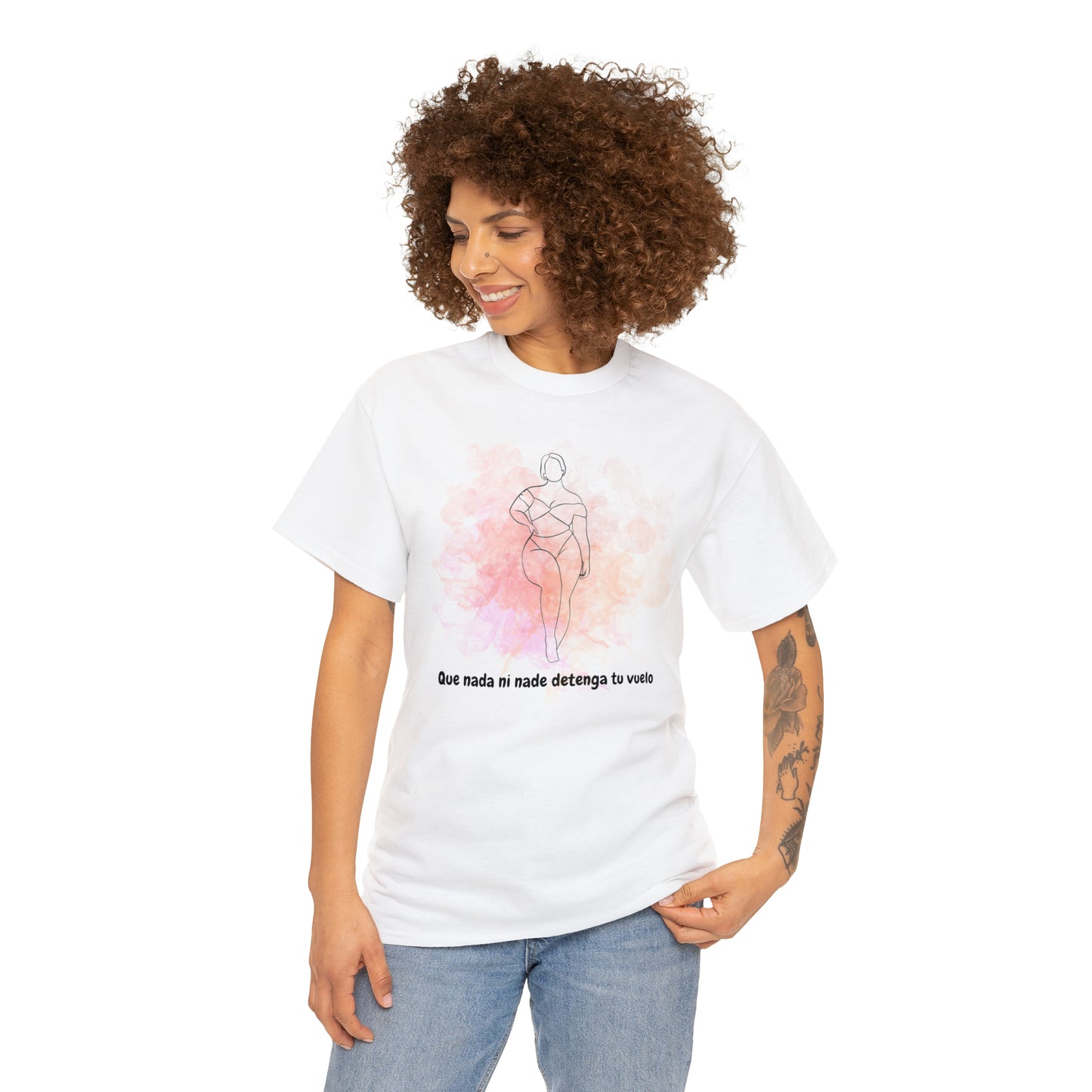 Que Nada Ni Nadie Detenga Tu Vuelo Unisex Heavy Cotton Tee