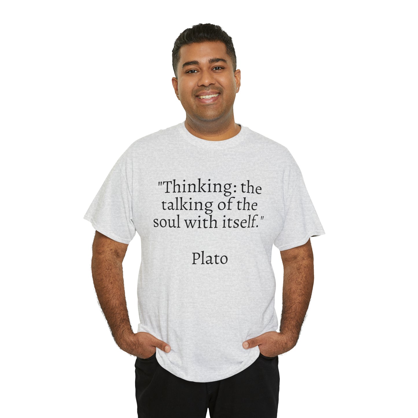 Unisex Heavy Cotton Tee Quotes Plato