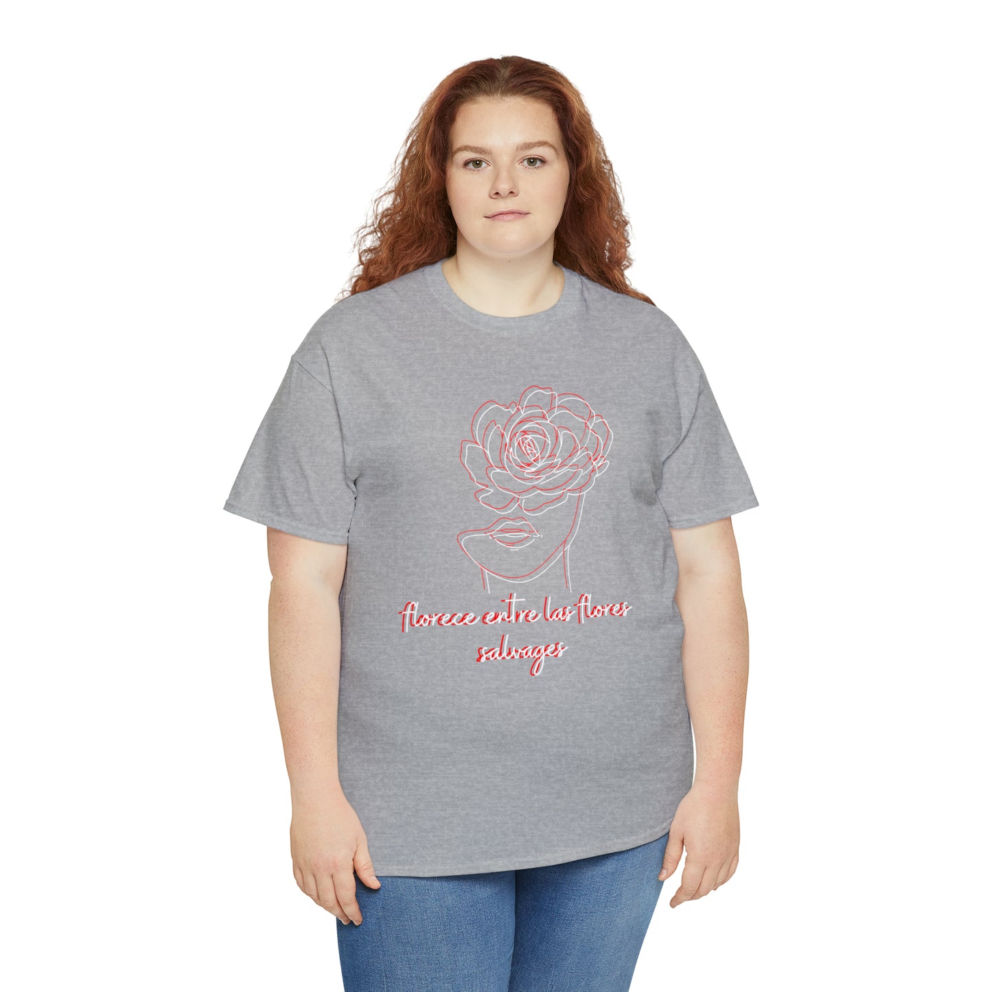 Florece Entre Flores Salvages Graphic Tshirt Unisex Heavy Cotton Tee