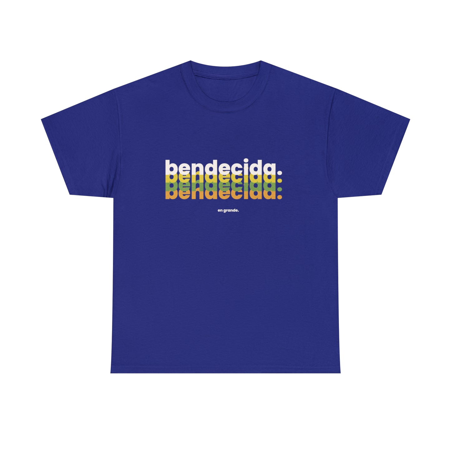 Bendecida En Grande Graphic Tshirt Unisex Heavy Cotton Tee
