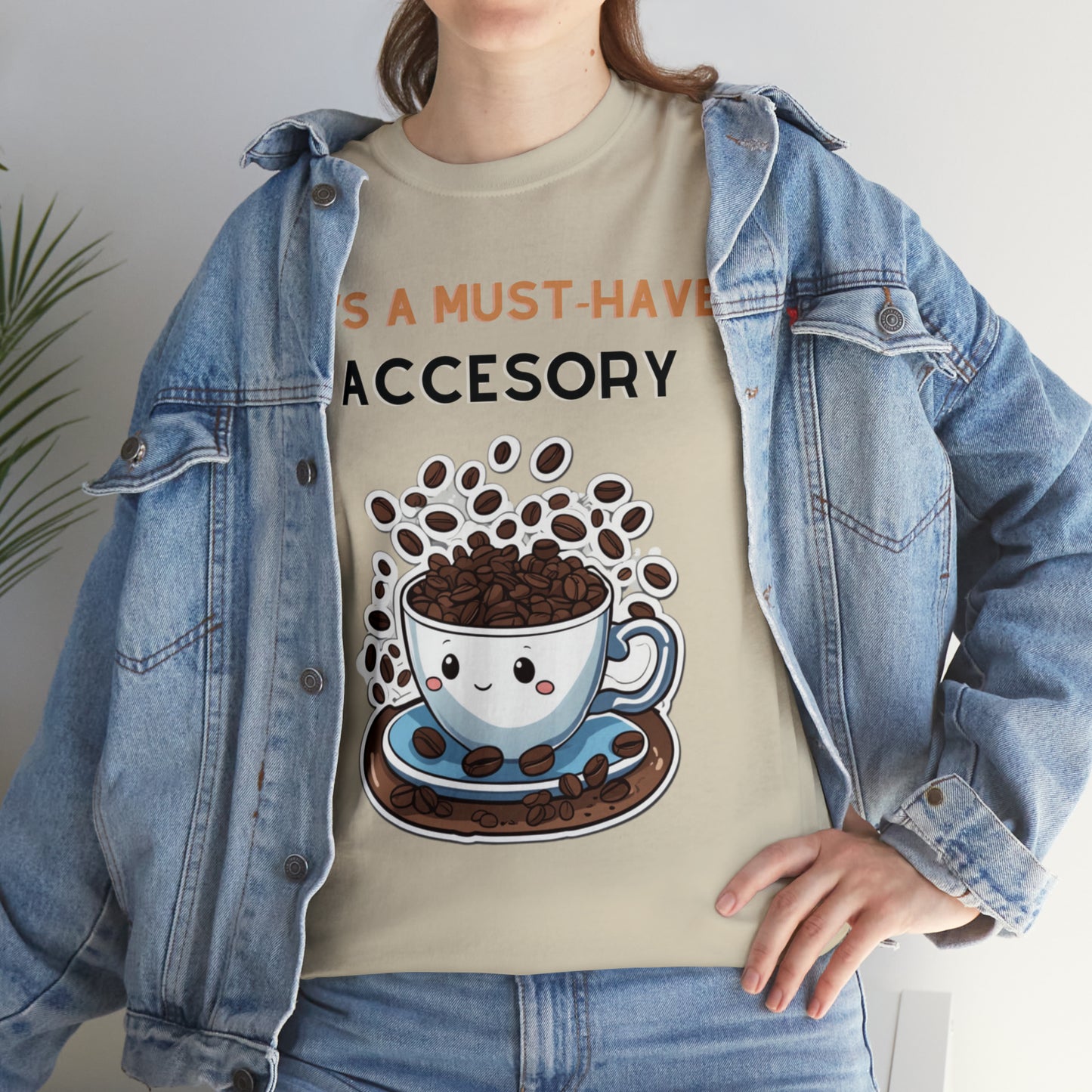 Unisex Heavy Cotton Tee Coffee Must-Have Accesory