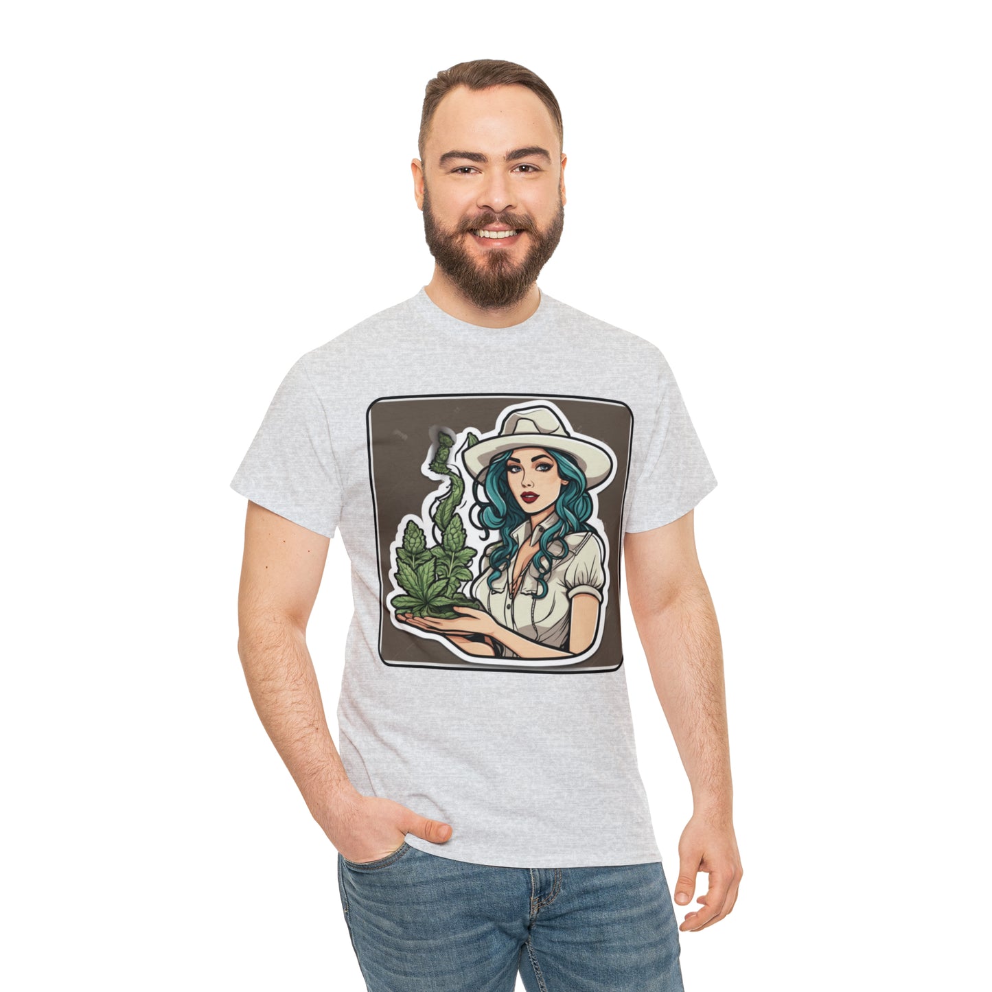 Unisex Heavy Cotton Tee Cannabis Enthusiast Series No.1