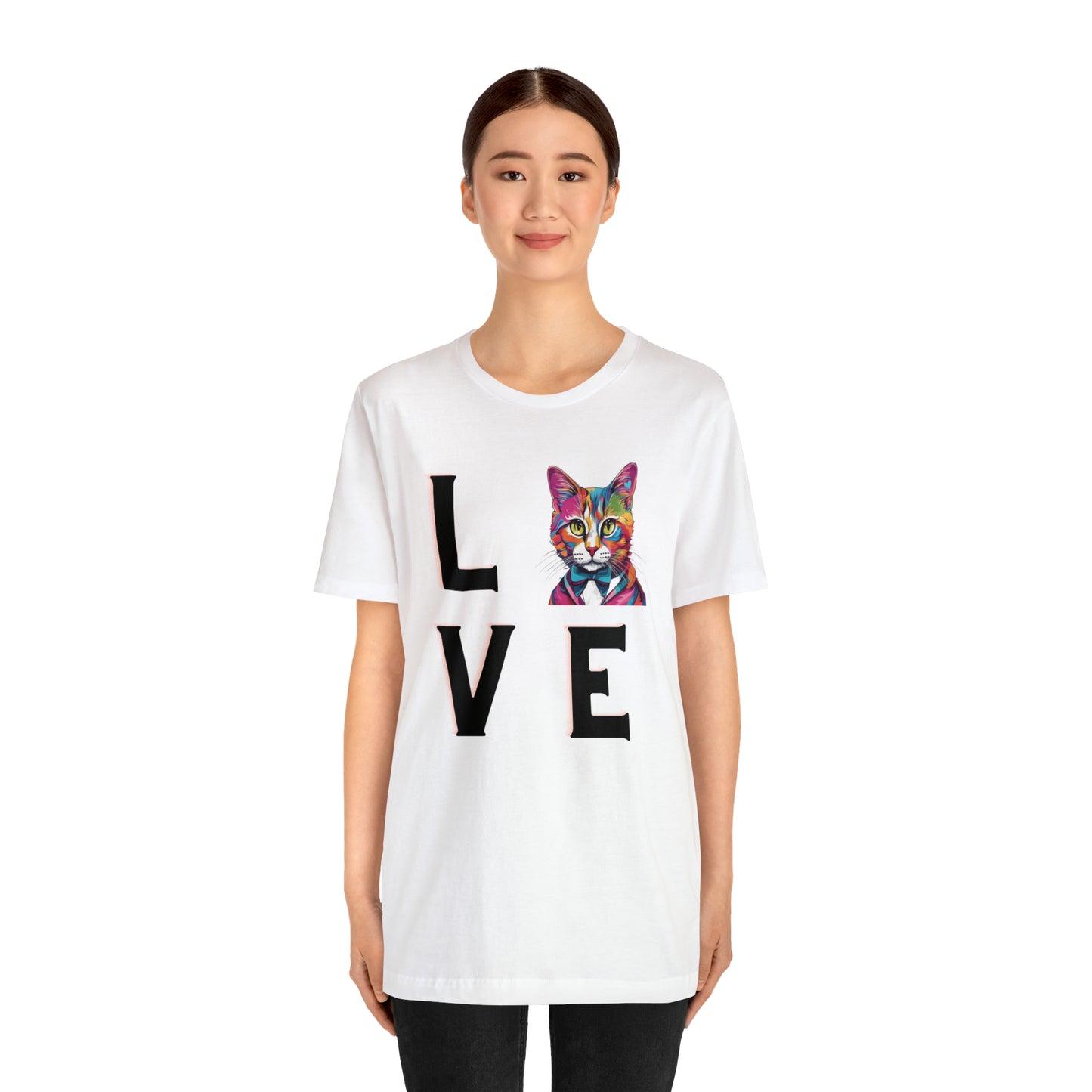 Mr. Kitty Cat LOVE Unisex Jersey Short Sleeve Tee