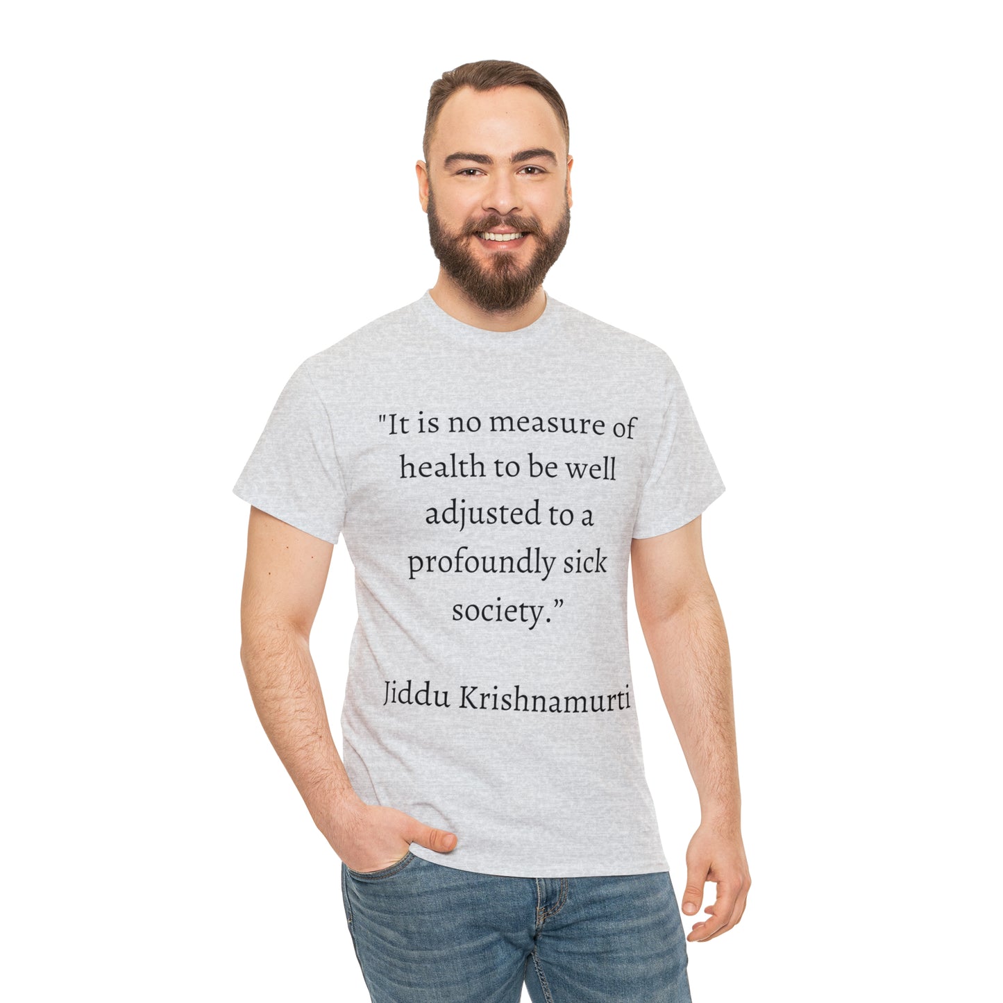 Unisex Heavy Cotton Tee Quotes Jiddu K.