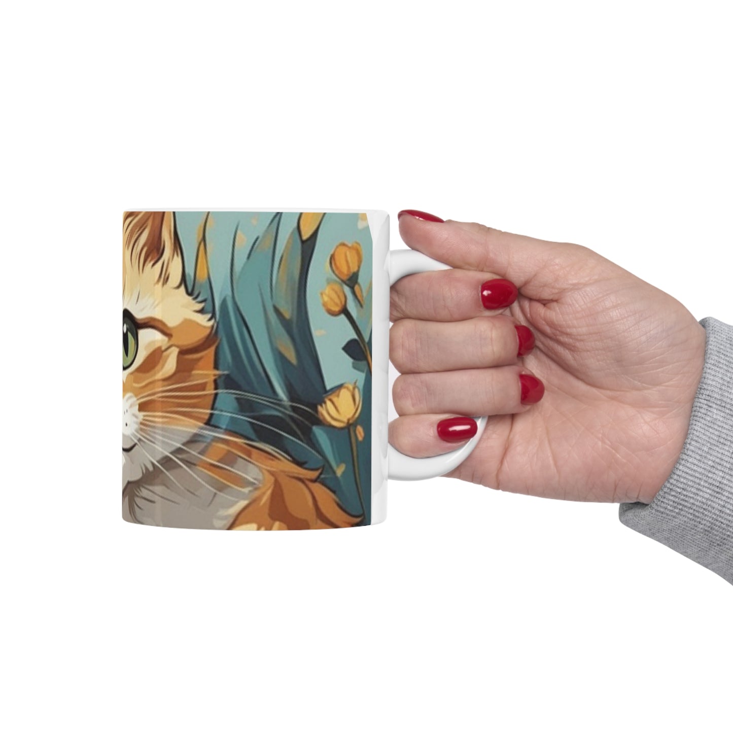 Ceramic Mug 11oz Kitten Love Series