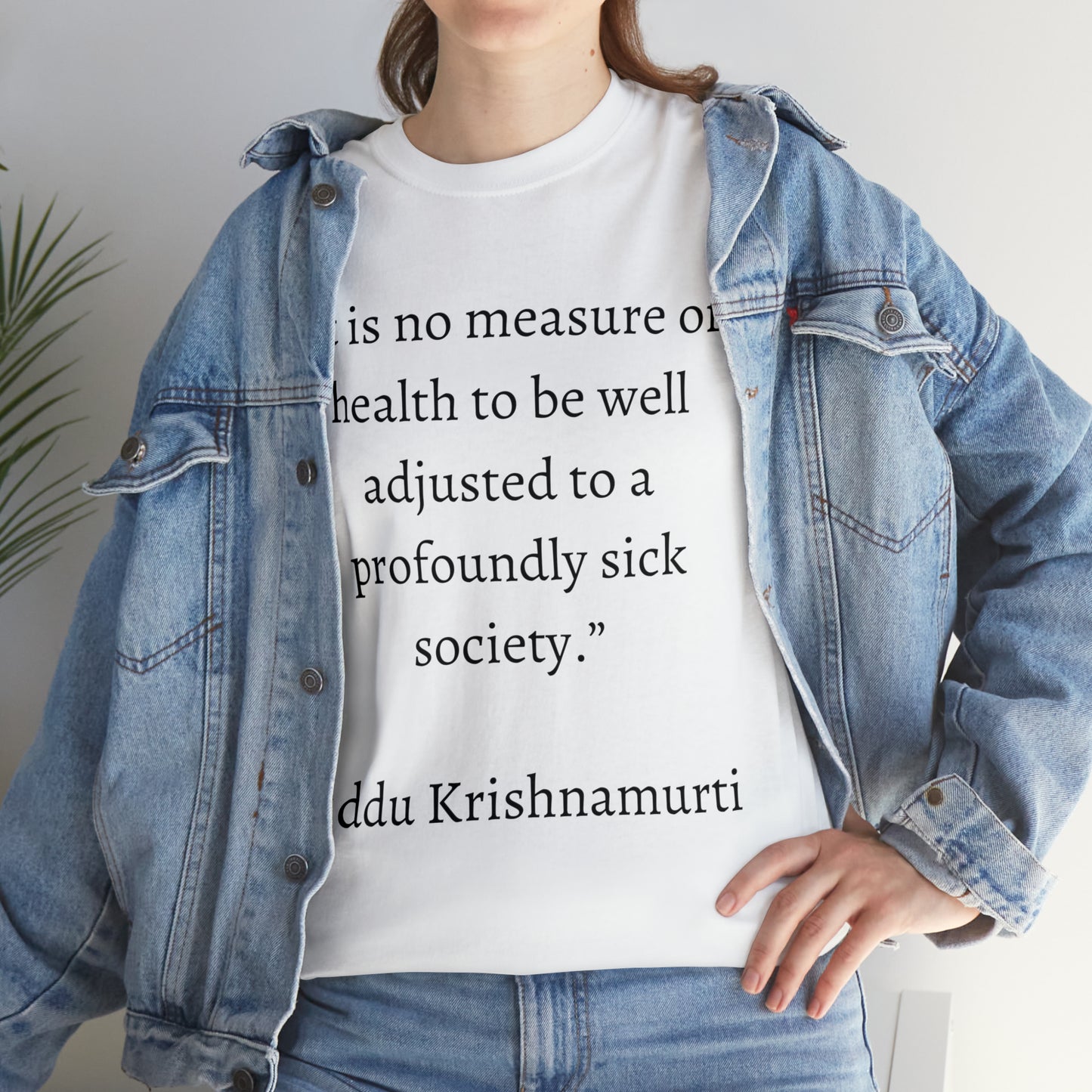 Unisex Heavy Cotton Tee Quotes Jiddu K.