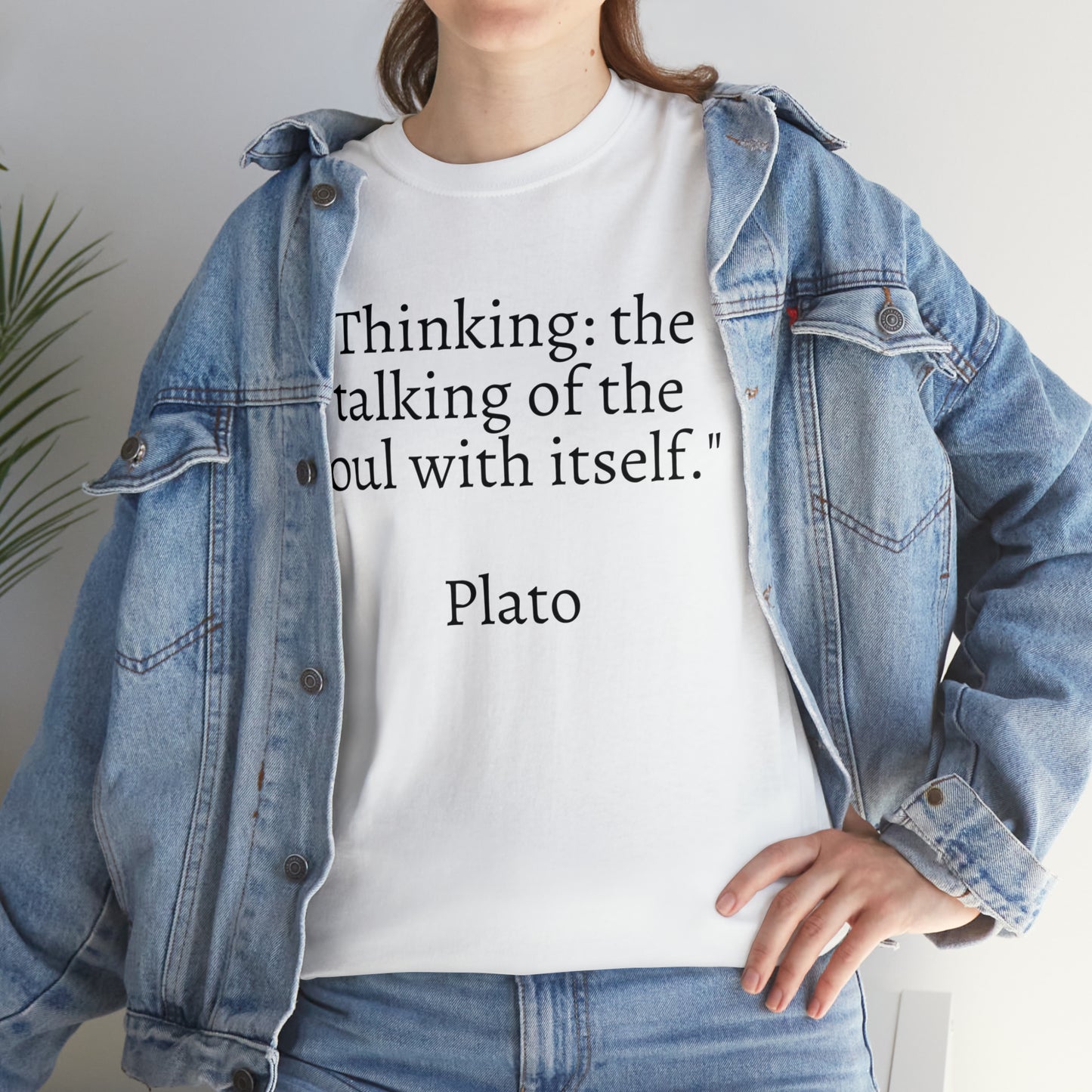 Unisex Heavy Cotton Tee Quotes Plato