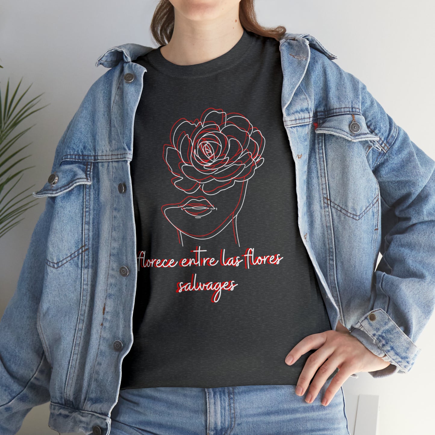 Florece Entre Flores Salvages Graphic Tshirt Unisex Heavy Cotton Tee