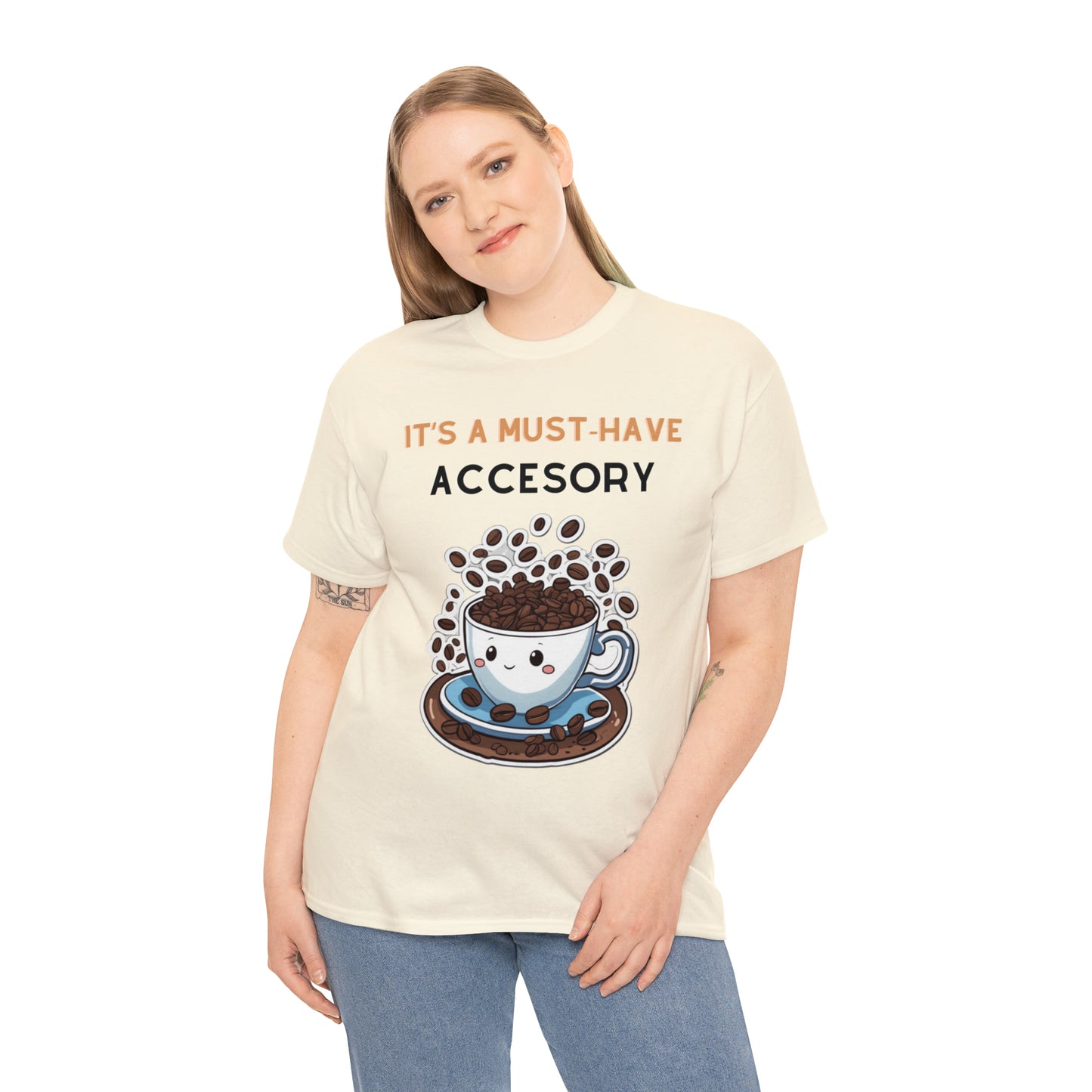 Unisex Heavy Cotton Tee Coffee Must-Have Accesory