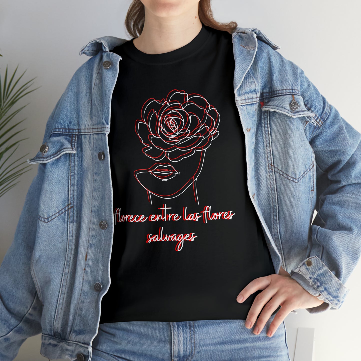 Florece Entre Flores Salvages Graphic Tshirt Unisex Heavy Cotton Tee