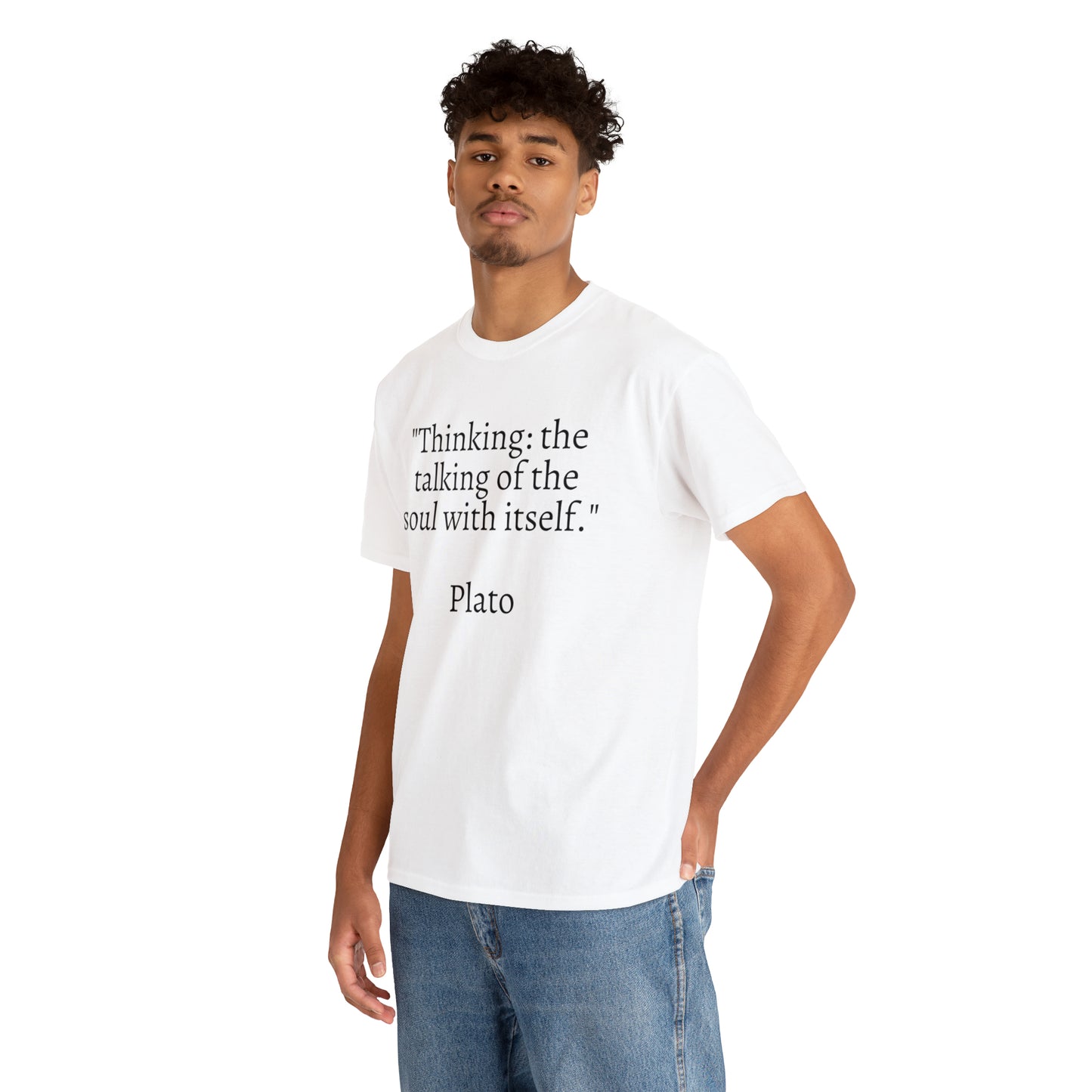 Unisex Heavy Cotton Tee Quotes Plato