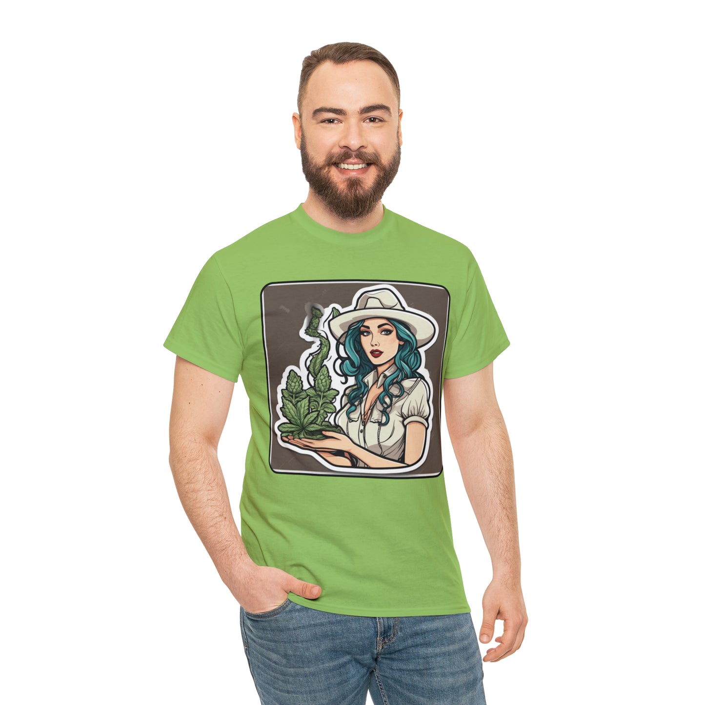 Unisex Heavy Cotton Tee Cannabis Enthusiast Series No.1
