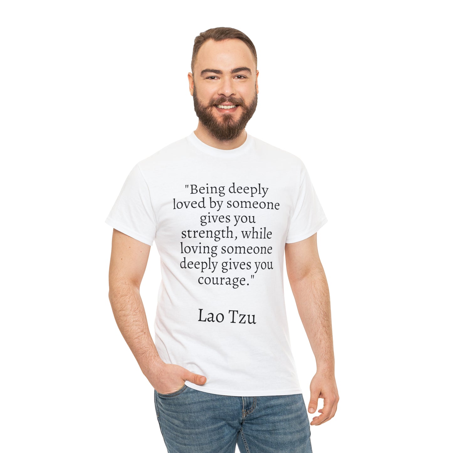 Unisex Heavy Cotton Tee Quotes Lao Tzu