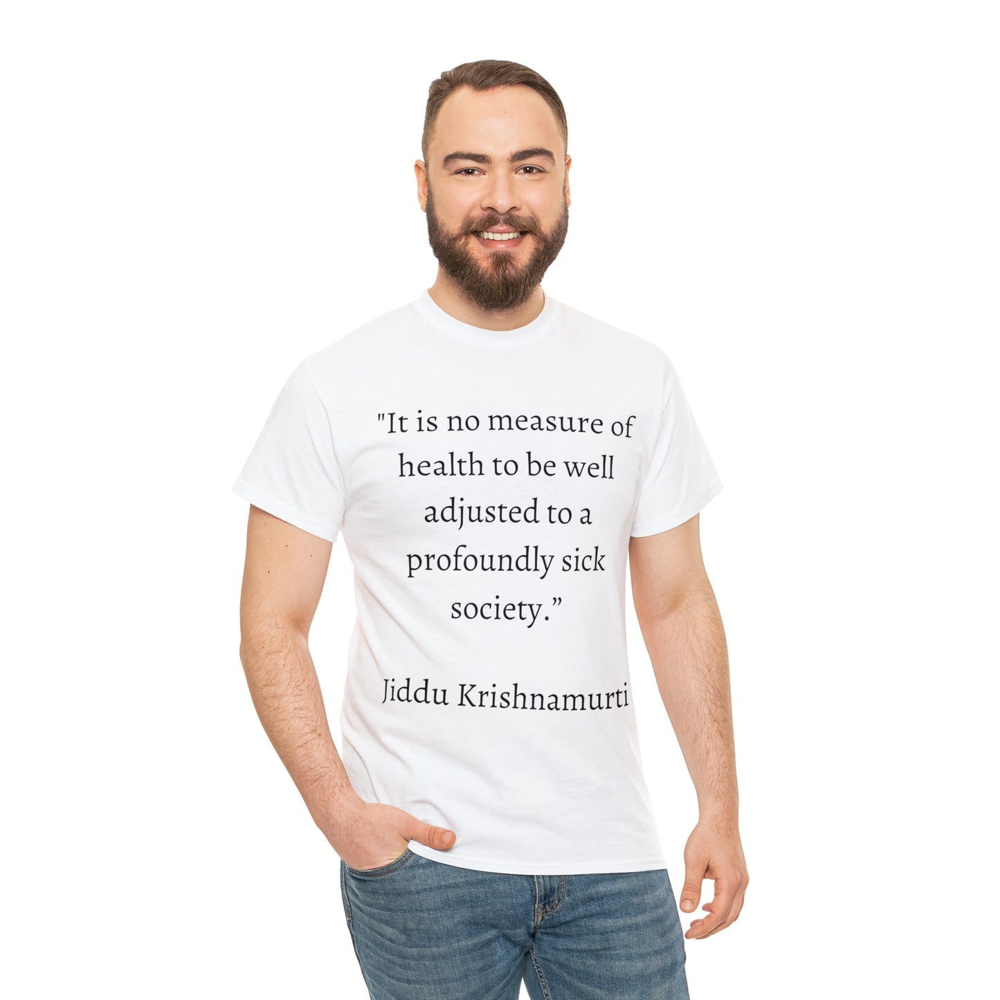 Unisex Heavy Cotton Tee Quotes Jiddu K.