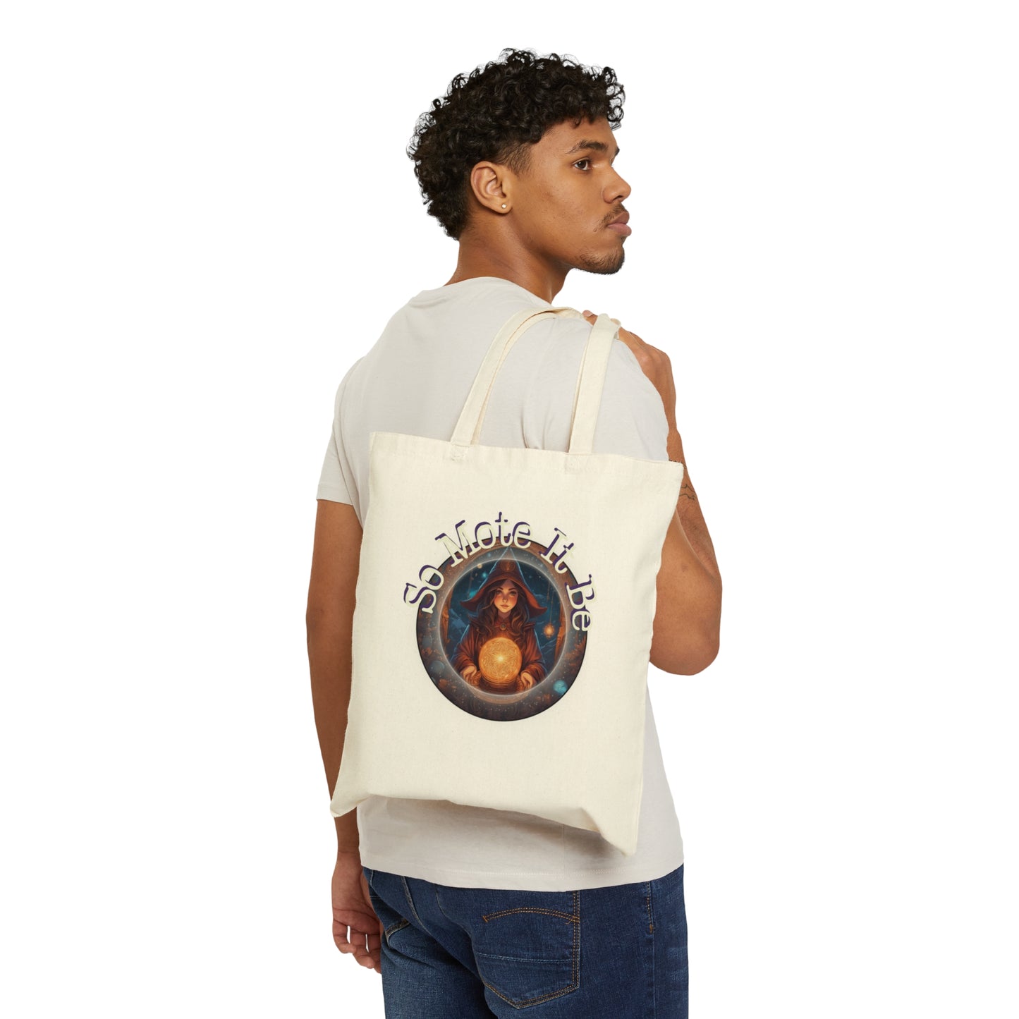 Cotton Canvas Tote Bag So Mote It Be