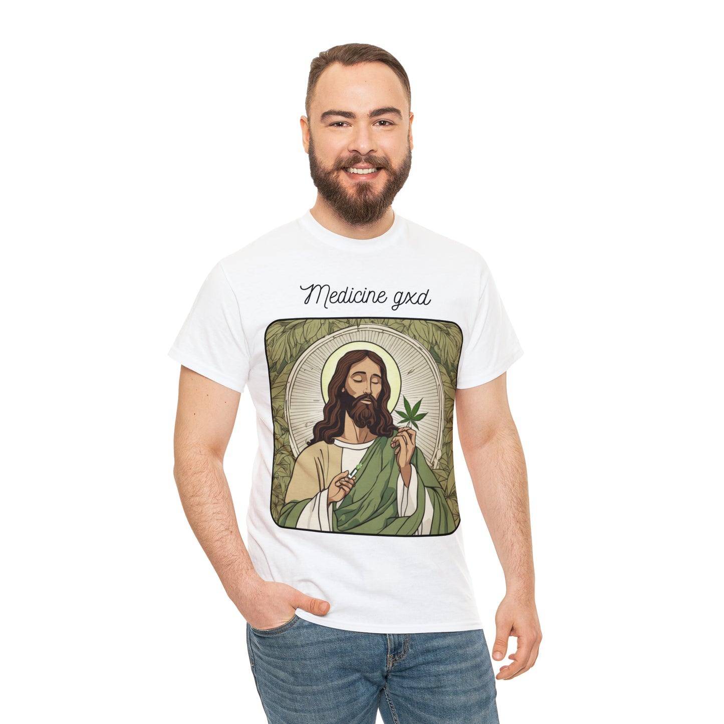 Unisex Heavy Cotton Tee Cannabis Enthusiast Medicine Woman Series No. 4