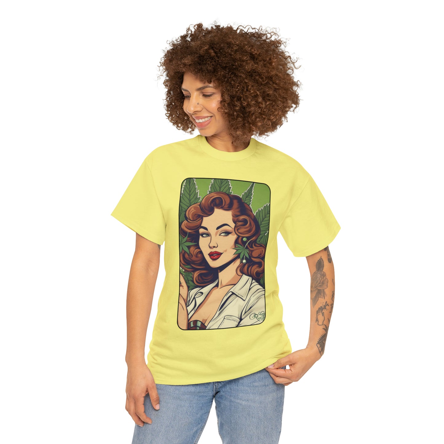 Unisex Heavy Cotton Tee Cannabis Enthusiast No. 10