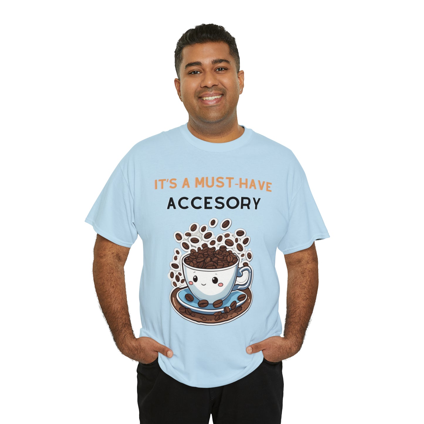 Unisex Heavy Cotton Tee Coffee Must-Have Accesory