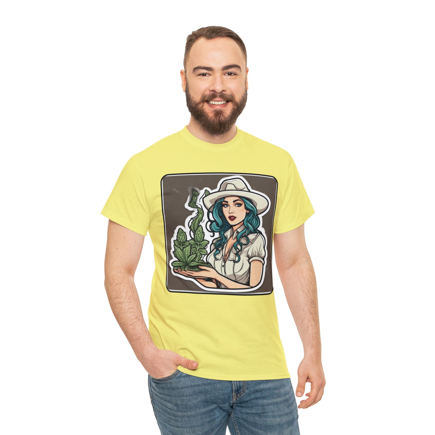 Unisex Heavy Cotton Tee Cannabis Enthusiast Series No.1