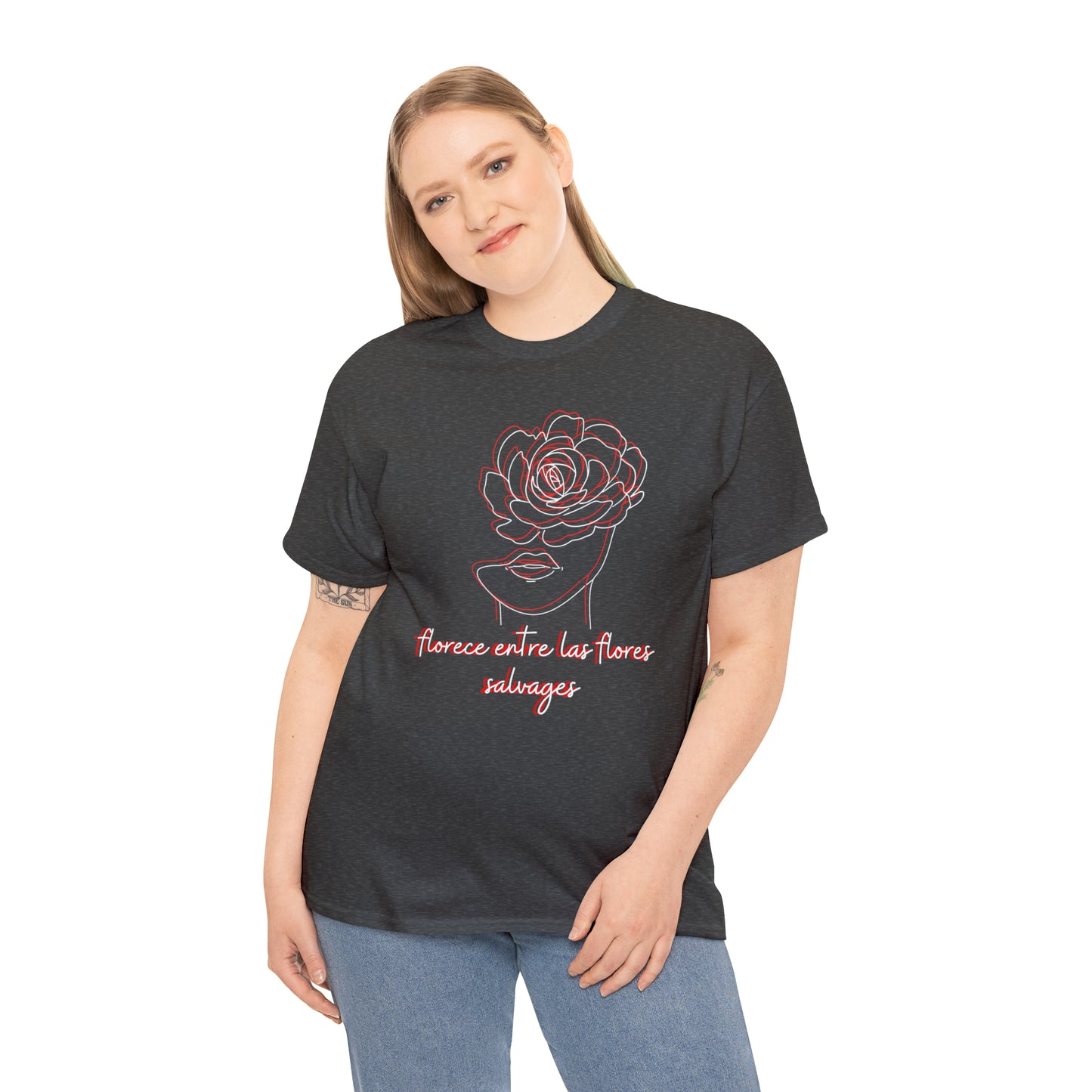Florece Entre Flores Salvages Graphic Tshirt Unisex Heavy Cotton Tee