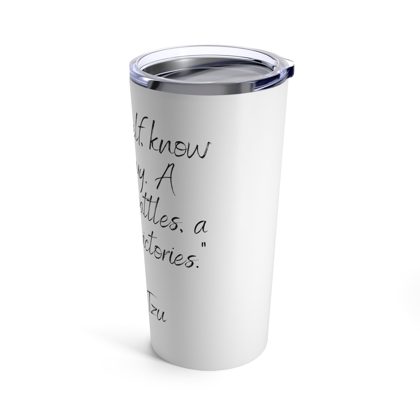 Tumbler 20oz Quote Series Sun Tzu