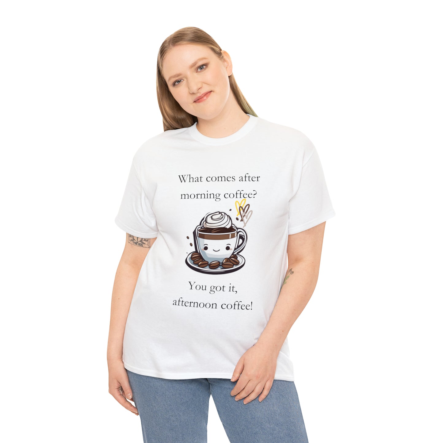 Unisex Heavy Cotton Tee Afternoon Coffee