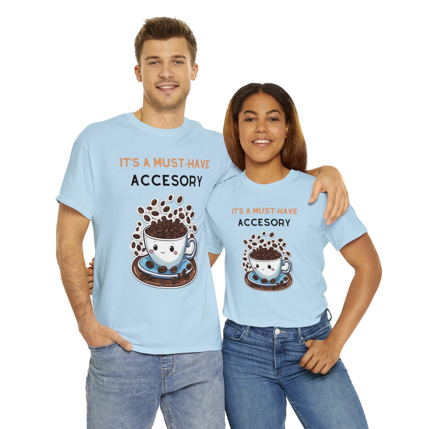 Unisex Heavy Cotton Tee Coffee Must-Have Accesory