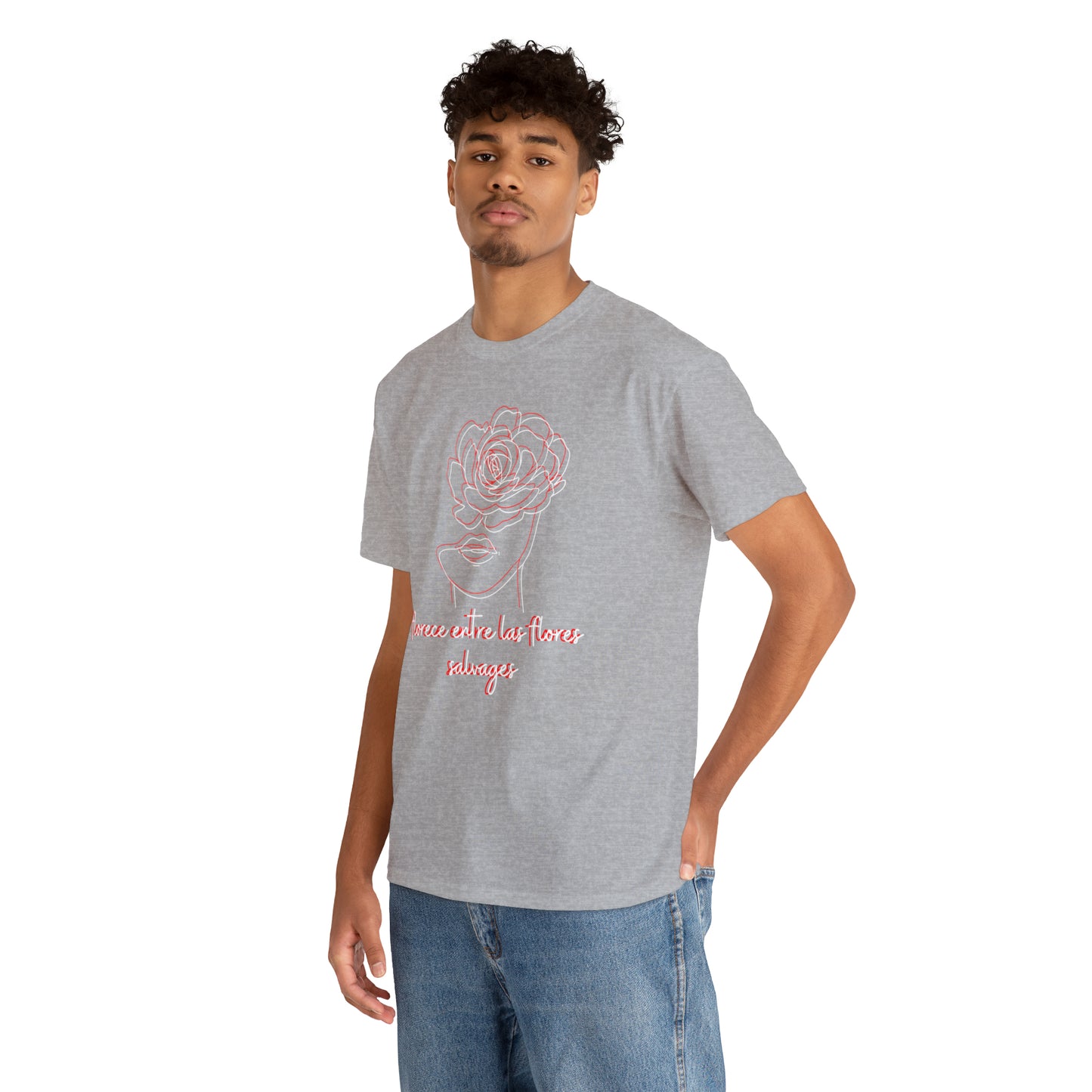 Florece Entre Flores Salvages Graphic Tshirt Unisex Heavy Cotton Tee