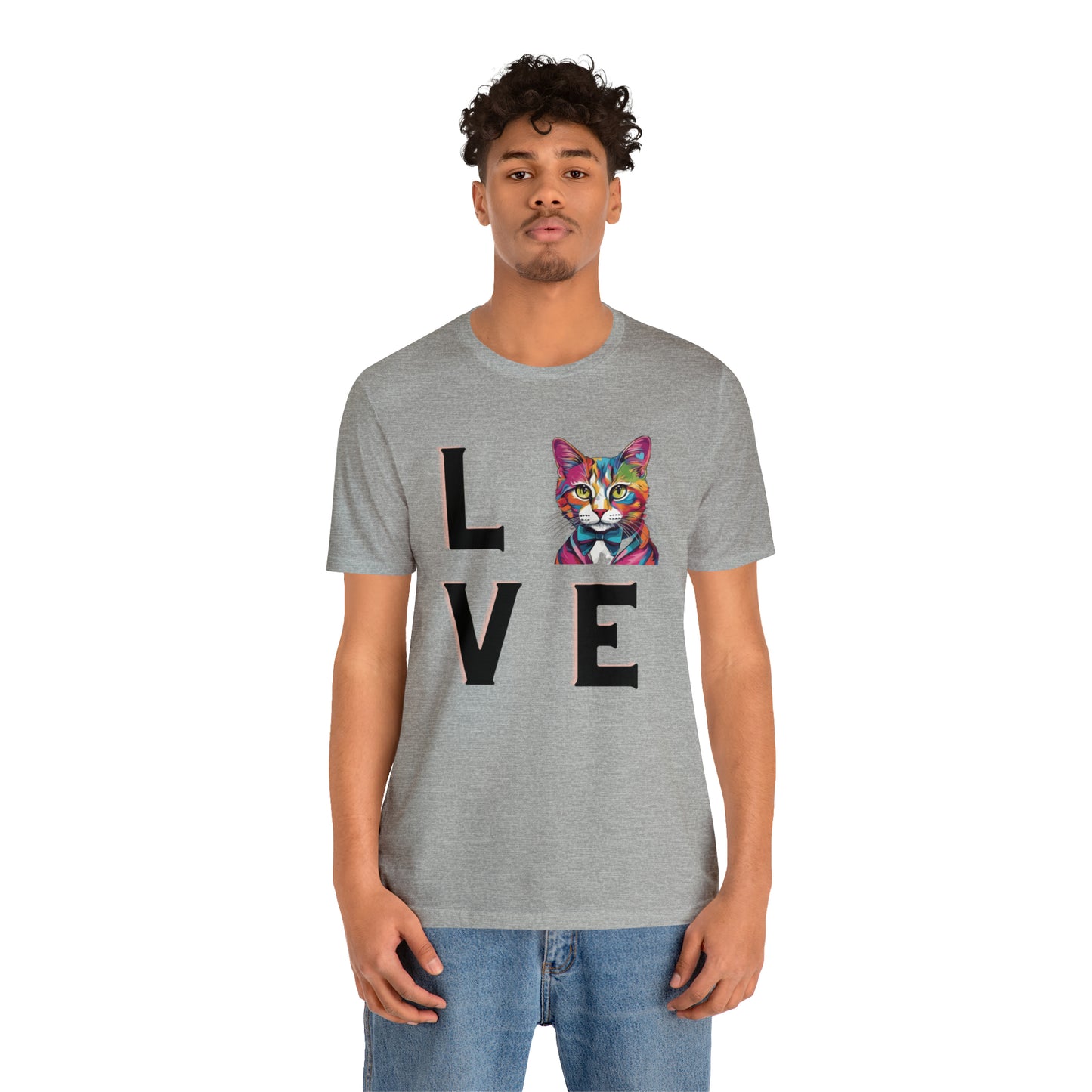 Mr. Kitty Cat LOVE Unisex Jersey Short Sleeve Tee