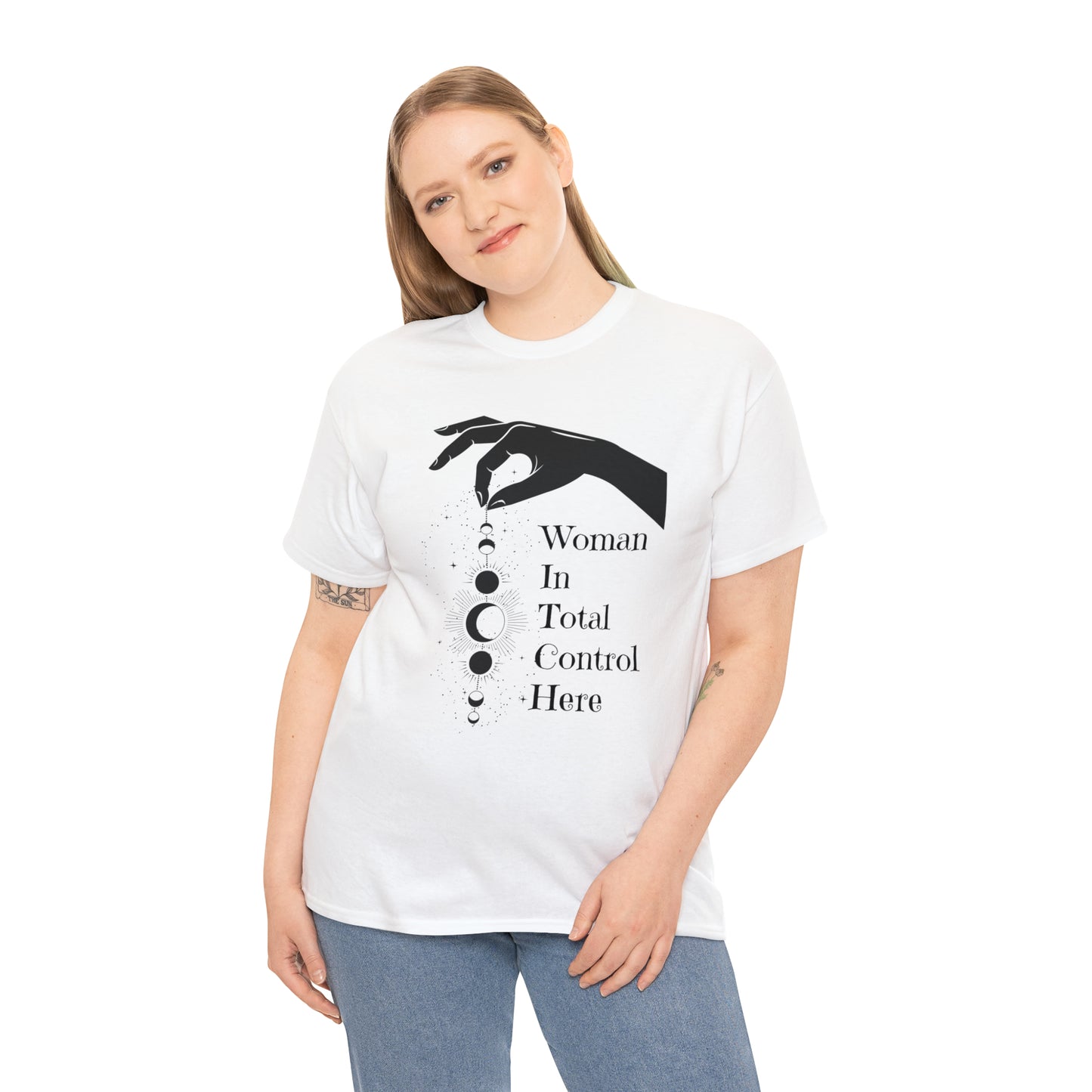 Woman In Total Control Here Tee, Graphic Tshirt