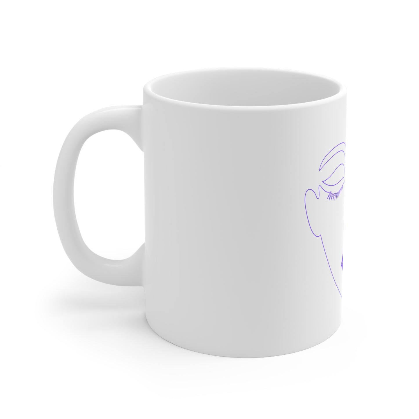 Ceramic Mug 11oz Butterfly Woman