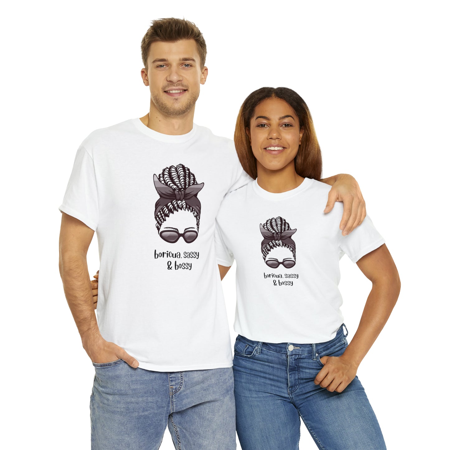 Boricua, Sassy & Bossy Tshirt Graphic Tee